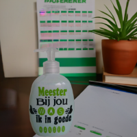 Juf en Meester | Zeeppomp | Meester bij jou was ik in goede handen | 500 ml
