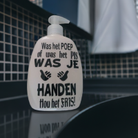 Zeeppomp  | Was het poep of was het pis, was je  handen hou het fris | 500 ml