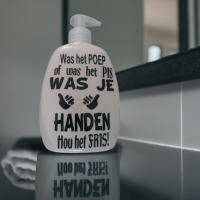 Zeeppomp  | Was het poep of was het pis, was je  handen hou het fris | 500 ml