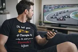 T-shirt Formule 1 &ndash; Voor Mannen met Benzine in Hun Bloed