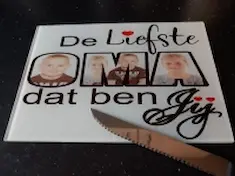 Snijplank | Bedrukt | Foto | Afbeelding | Tekst | Glas |  20 x 28 cm