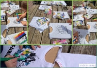 Kinderfeestje | Feestpakket |Kleur je eigen t-shirt| voor 6 kinderen