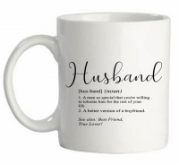 Mok met definitie "Husband"