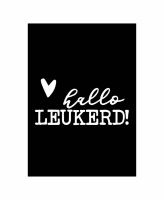 Wenskaart "Hallo leukerd"