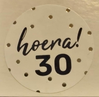 Wenssticker " Hoera! 30"