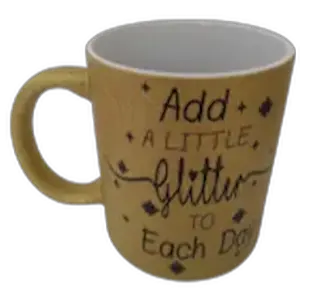 Glittermok Goud &ndash; &lsquo;Add a Little Glitter to Each Day&rsquo;