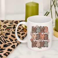 Mok | Uniek | Mama | Luipaardprint  | 330 ml