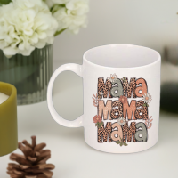 Mok | Uniek | Mama | Luipaardprint  | 330 ml
