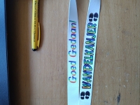 Keycord met zakje chips
