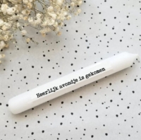 Dinerkaars met tekst  - Heerlijk avondje is gekomen